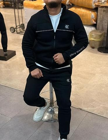 ski pantalone l: Komplet, M, Nike, bоја - Crna, Pamuk — 2