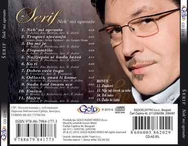 lov i ribolov smederevska palanka: Cd serif konjevic album nek mi oproste — 1