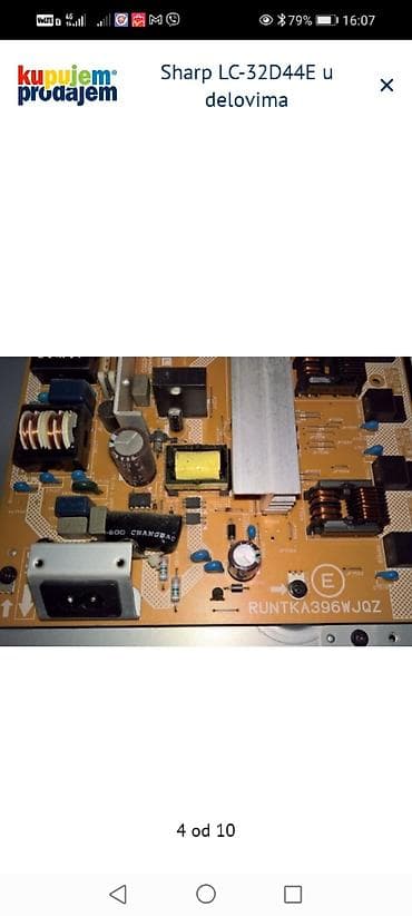 sobne antene za tv: Sharp LC-32D44E – delovi za TV Dostupni originalni moduli i — 4