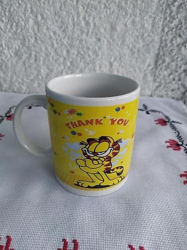 koferi sa alatom: Vintage Garfild Keramička Šolja "Thank You" 80s Garfild Keramička — 7