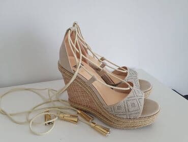 espadrile sa platformom: Sandale, Bata, 38 — 8