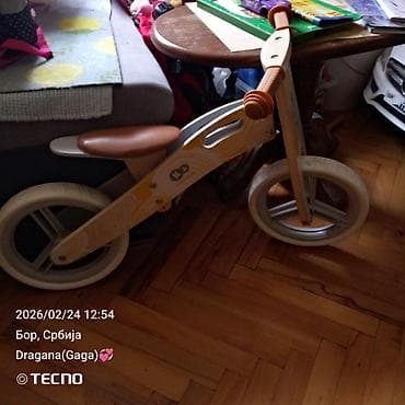 intersport skafanderi za decu: Drveni balans bicikl za decu - Materijal rama: drvo sa dekorom u — 2