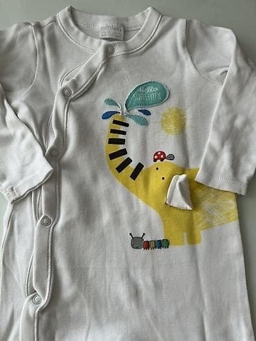 helanke u boji koze: F&F Baby pamučni zeka (pidžama/overal) za bebe, veličina 9–12 — 2
