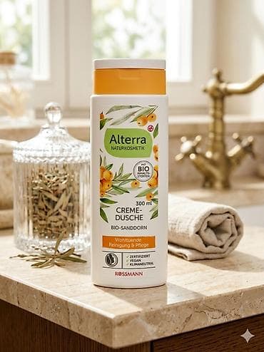 kozni korseti: Alterra Naturkosmetik Creme-Dusche – Bio-Sanddorn, 300 ml - Kremasti — 1
