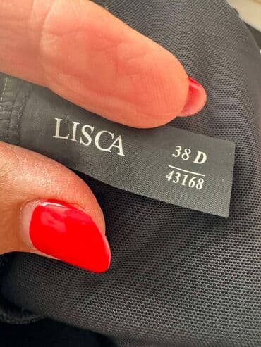 lisca kupaci kostimi 2022: M (EU 38), Jednobojni, bоја - Crna — 2