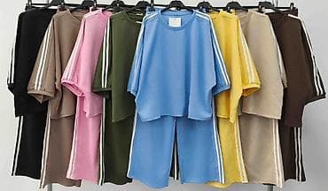 Underwear: ✅Ženski komplet – široke pantalone i oversized bluza sa prugama ✅3300 — 8