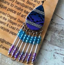 Jewellery sets: Hipoalergenske minđuše iz Perua Metalni delovi od hirurškog čelika — 3