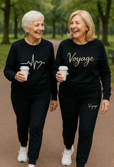 Gornji deo: 💥Ženski komplet trenerke – crna dukserica i donji deo ✅Pamuk xs s m l — 3