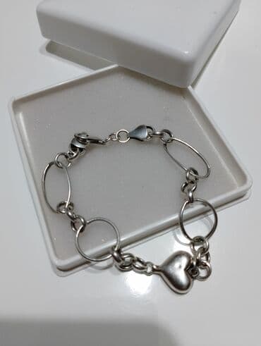 silver 925: Lančana narukvica, Materijal: Srebro — 1