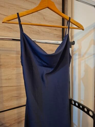 c a haljine 2022: S (EU 36), color - Blue, Evening, With the straps — 2