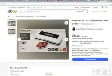 rucka za frizider beko: *** SUPER AKCIJA *** #1150 Visoko kvalitetna vakumirka SILVERCREST - — 5