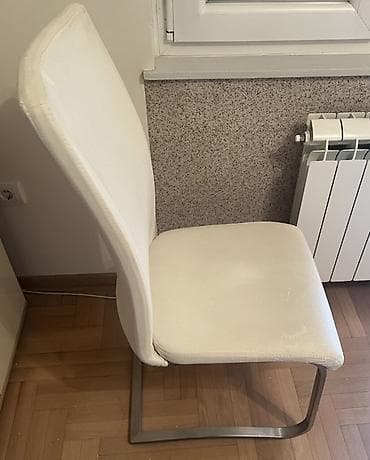 super plavi sto posto cena: Set 6 trpezarijskih stolica. Moderan tapacirani sto-krst stolica – — 2