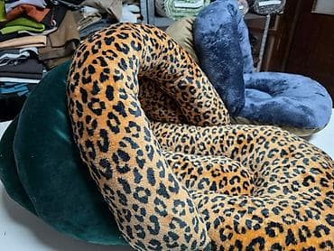 dozer za hranu za pse: Krevet papuča za kućne ljubimce sa naslonkm.Namenjena za mačke i male — 6