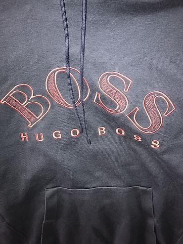 Duksevi: Originql Hugo Boss duks sa kapuljacom i dzepovima M 100% cotton Teget — 3