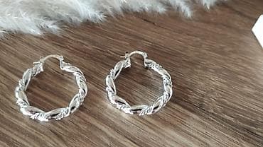 van cleef nakit srbija: Karike precnika 3,5 cm zig 925 - Materijal: srebro 925 - Dizajn — 3
