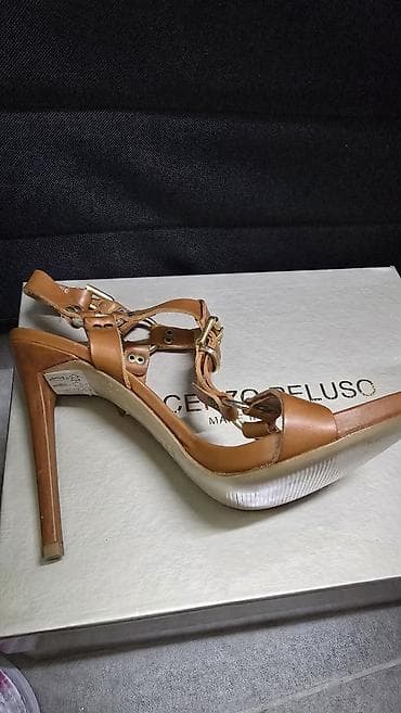 sandale 8 cm: Vincenzo Peluso ženske sandale na štiklu – Made in Italy - Materijal — 2