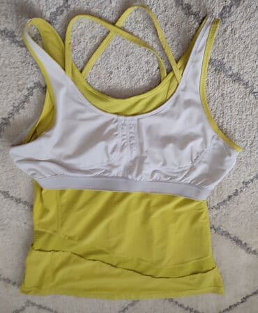 crop top c a: L (EU 40), Polyester, color - Yellow — 5