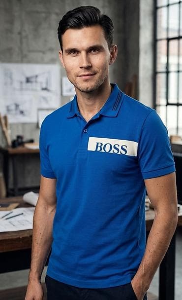 Men's T-shirt Boss, bоја - Svetloplava