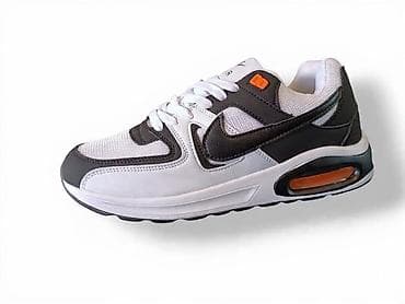 Nike Air Max muške patike – sivo/crno/belo izdanje sa narandžastim