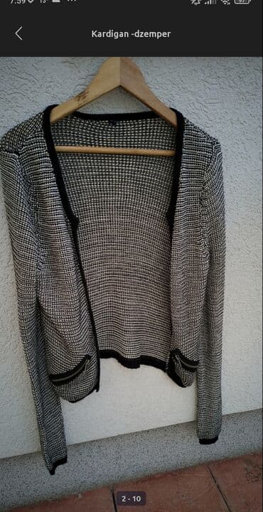 crop top h m: L, Viscose — 2