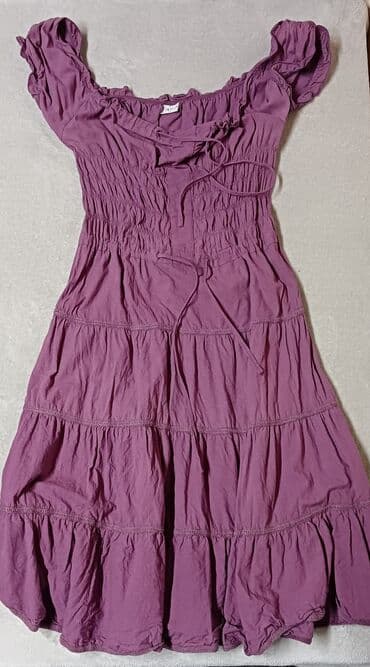 jeftine svecane haljine beograd: XL (EU 42), color - Purple, Short sleeves — 1