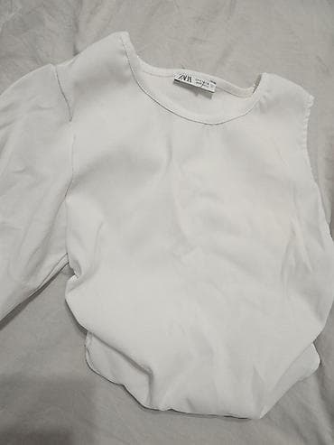 Shirts, blouses and tunics: ZARA bela bluza sa puf rukavima - Brend: ZARA - Model: bluza dugih — 3