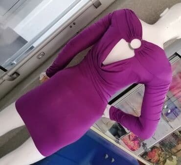 lidl haljine 2024: S (EU 36), color - Purple, Long sleeves — 2