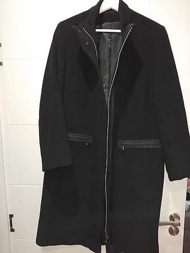 Sakoi: Crni dugi kaput sa postavom-nov bez etikete - Kroj: dugi, ravan kroj — 2