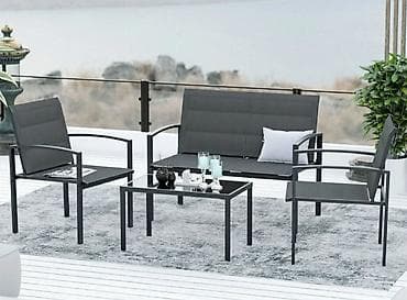 reveri za goste: Baštenska garnitura 4 dela – sofa + 2 fotelje + sto Moderna i — 2