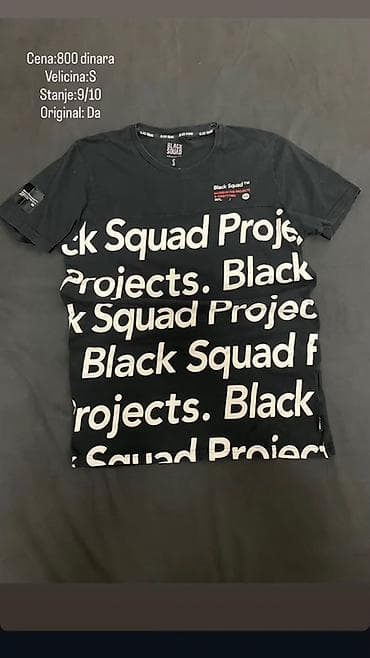 Men's T-shirt bоја - Crna