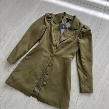 new yorker odeca: Forever 21 S, color - Khaki, Long sleeves — 2
