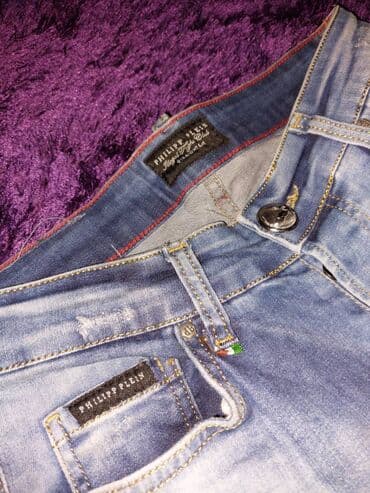 kompleti prsluk i pantalone: Philipp Plein Original teksas farmerice vel.30 M Odlicne muske — 3