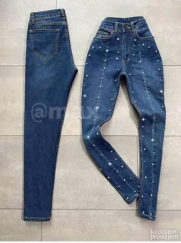 abc patike: Ženske skinny farmerke - Materijal: elastični denim (stretch) za — 1
