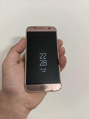 Samsung: Samsung S7 rose gold, otključan za sve mreže. Ekran vidno oštećen ali — 1