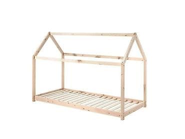 Krevet Kućica 190x90cm Natur + Dušek od 14cm Dečiji krevet inspirisan