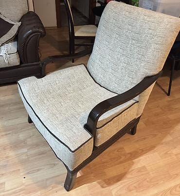 kozne garniture polovne: Dvosed, trosed i fotelja na prodaju. Kombinacija stofa i eko koze — 4