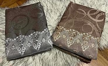 metraza svila: Dekorativne zavese sa vezom – komplet tkanina za dnevnu ili spavaću — 6