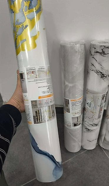 simpo komode i vitrine: Samolepljiva zidna obloga – mermer dezén 60cm x 3m Prodajem — 4