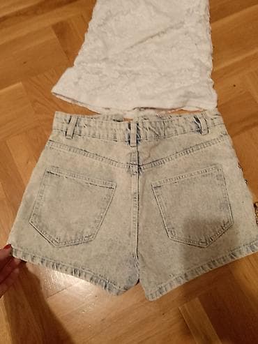 Ženska obuća: Denim šorts FB Sister – model sa lancima na stranicama - Brend: FB — 4