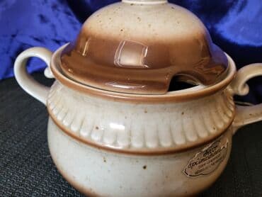 vatrostalne posude sa poklopcem akcija: Corbaluk nov 1950g+ tkz.kameni porcelan Winterling Nemacka — 3