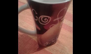 starinsko posuđe: Keramicka solja za caj,kafu neobicna sarena solja,neobicna,jako lepog — 4