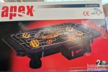 indukciona ploca: Apex elektricni rostilj 50x35cm Kvalitetni metalni elektricni rostilj — 1
