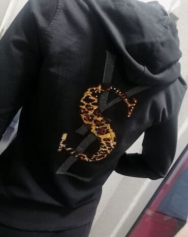 trenerke kompleti: Yves Saint Laurent, L, Leopard, krokodil, zebra, bоја - Crna — 11