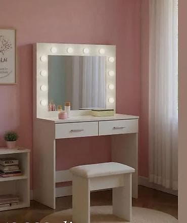 tv komode beograd: KOZMETIČKI STO sa 2 fioke komplet,stolica - 17500 din - Moderan — 1