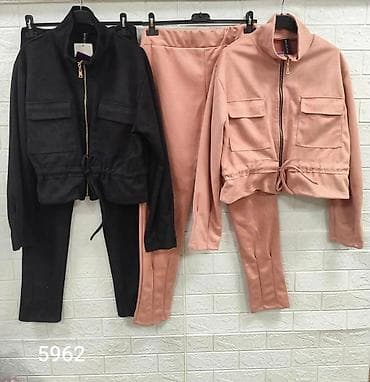 pantalone bele: Ženski komplet trenerke – jakna i pantalone - Model: dvoslojni — 3