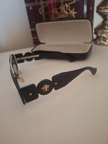 Watches: Sunglasses, Versace, color - Black — 2