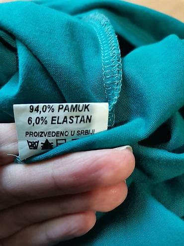 Women's Sweatshirts: Zelena haljina L-XL. Pamučna haljina, prijatna za nošenje. Bez tragova — 6