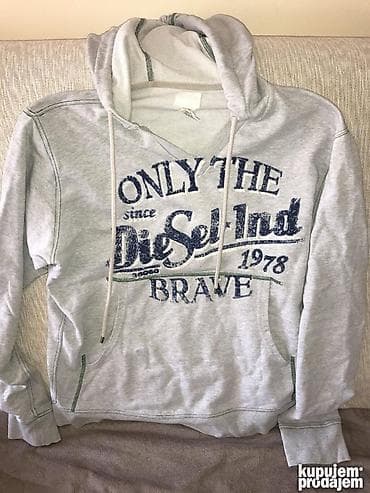 sat sa cirkonima: Original DIESEL duks sa kapuljacom L 100% cotton Ramena 50cm — 1