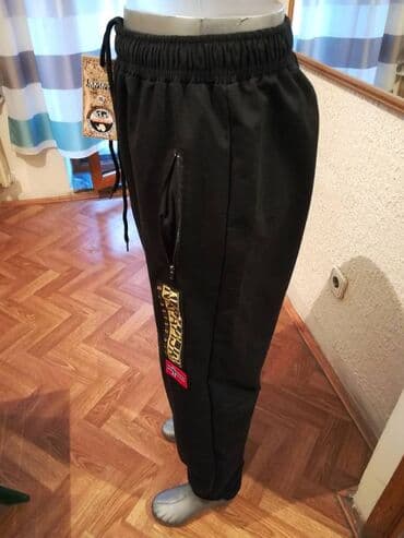 Sportswear: Sweatpants, 4XL (EU 60), color - Black, Cotton — 3