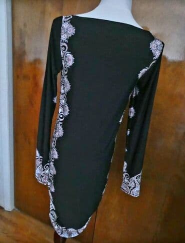 haljine sa kaisem: L (EU 40), color - Black, Cocktail, Long sleeves — 3